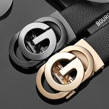 Aukštos klasės paprastas raidžių diržas ličių rašto lydinio automatinis sagties diržas dalykinis laisvalaikio kostiumas kelnės kelnės diržas plaukų karta