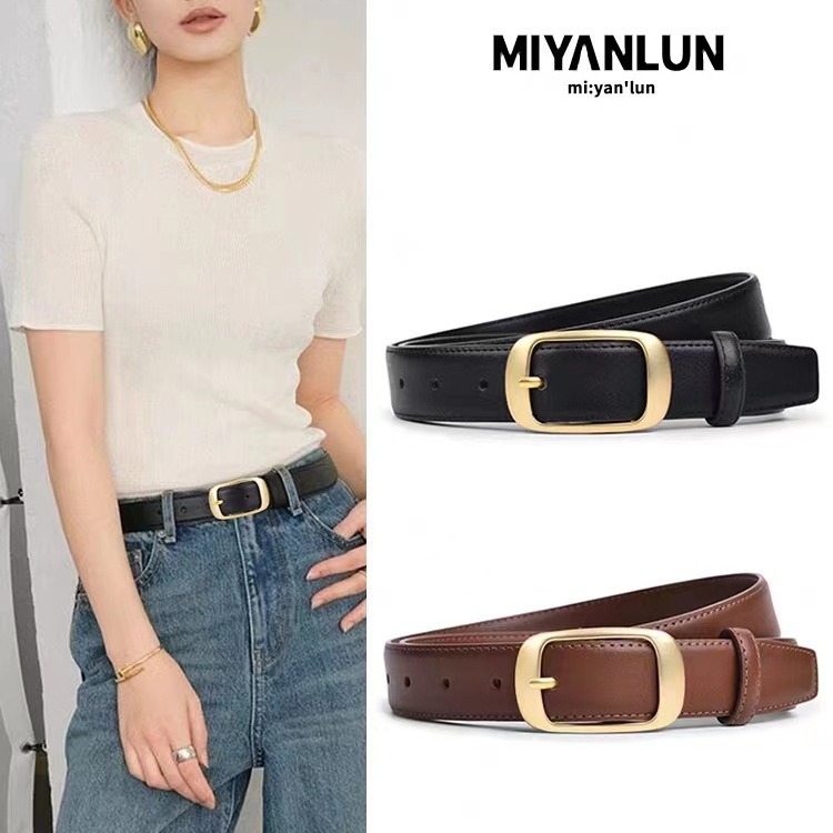 Új öv internetes hírességek népszerű divatos egyszerű csatos öv női sokoldalú dekoratív farmer határokon átnyúló helyszíni nagykereskedelem