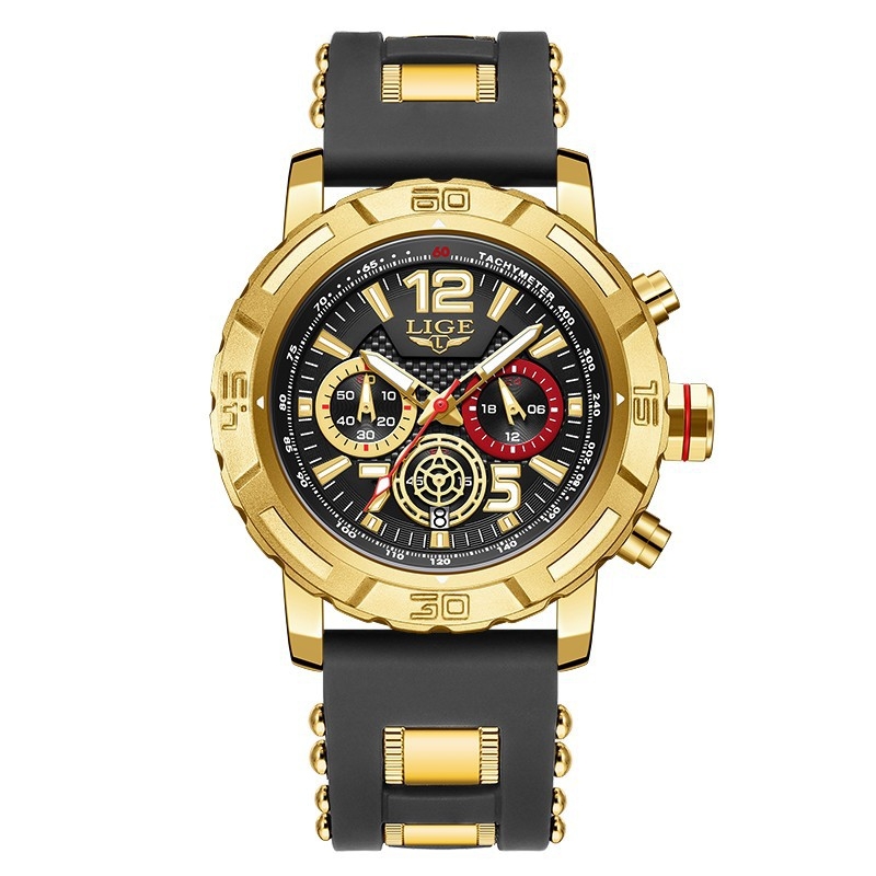 Tarpvalstybinis sprogstamasis verslo mechaninis laikrodis vyrams, pažangus daugiafunkcis didelis ciferblatas, trijų akių šešių kontaktų kvarcinis laikrodis