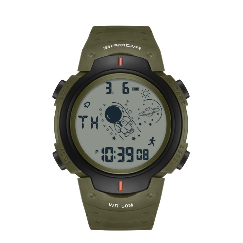 Meeste teismelise moe veekindel elektrooniline kell, multifunktsionaalne helendav äratuskell 2024. aasta uus sporditrend