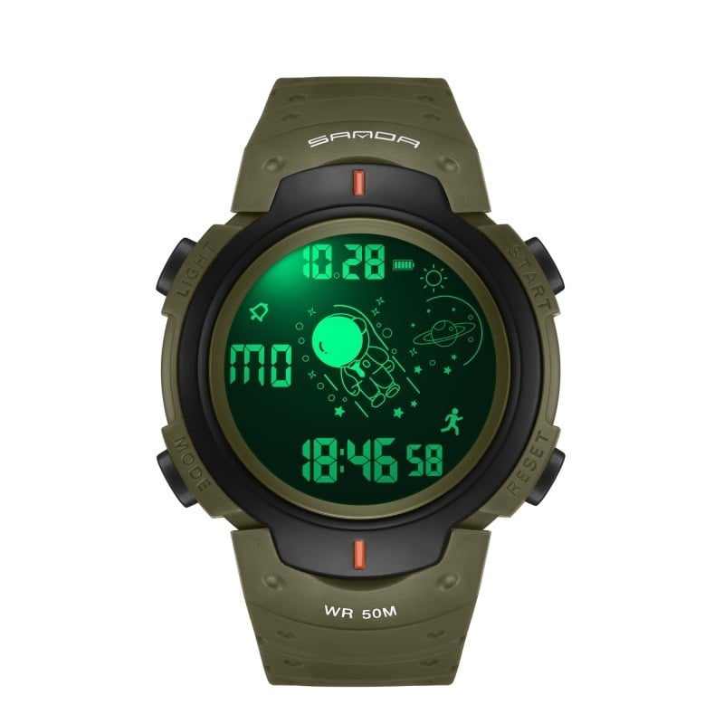 Meeste teismelise moe veekindel elektrooniline kell, multifunktsionaalne helendav äratuskell 2024. aasta uus sporditrend