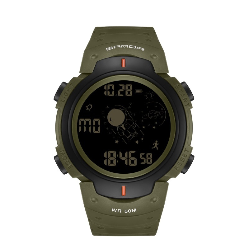 Meeste teismelise moe veekindel elektrooniline kell, multifunktsionaalne helendav äratuskell 2024. aasta uus sporditrend