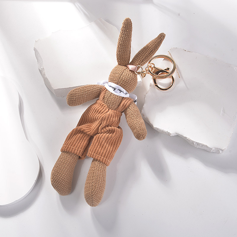 Új pántos nyuszi kulcstartó medál internetes híresség nyúl táska díszek ruházat kiegészítők ajándék gyári közvetlen értékesítés