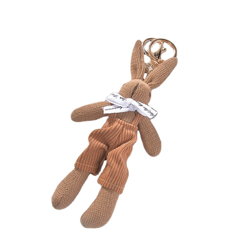 Új pántos nyuszi kulcstartó medál internetes híresség nyúl táska díszek ruházat kiegészítők ajándék gyári közvetlen értékesítés