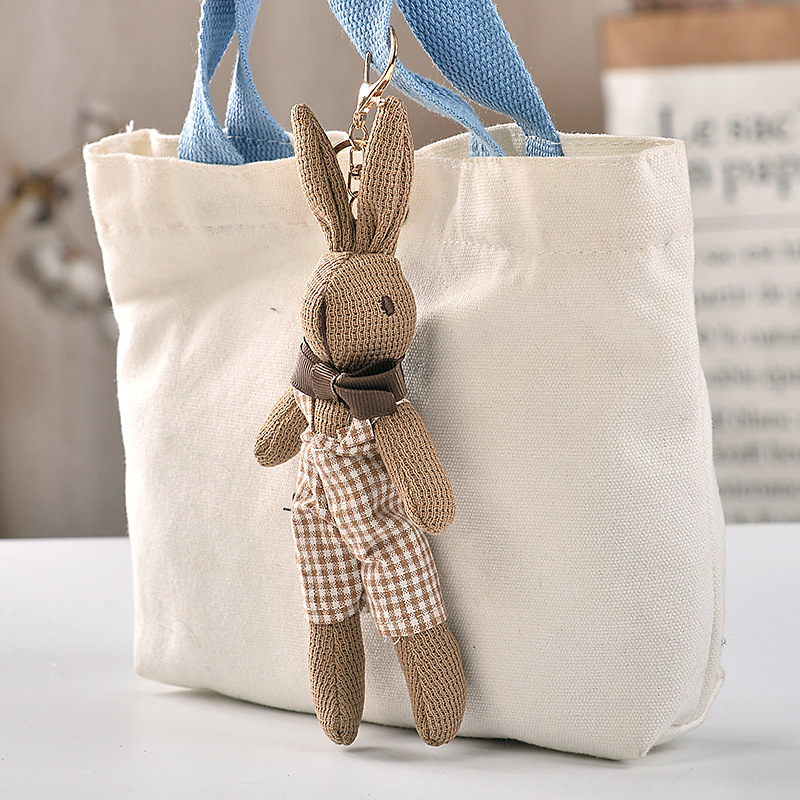 Új pántos nyuszi kulcstartó medál internetes híresség nyúl táska díszek ruházat kiegészítők ajándék gyári közvetlen értékesítés