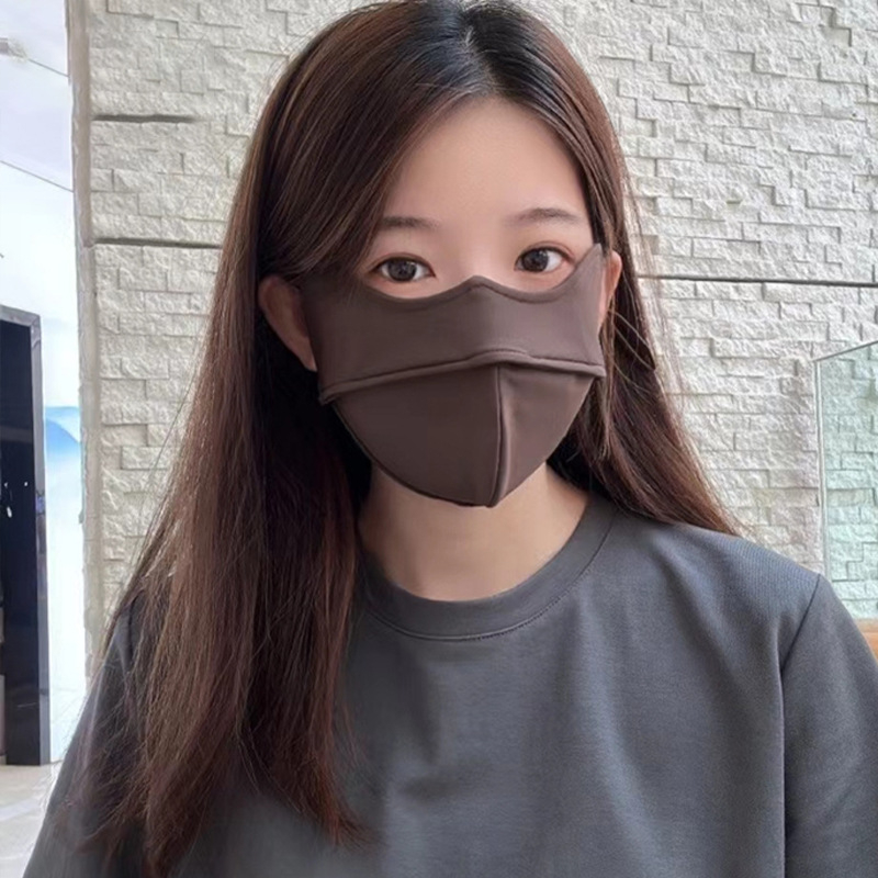 Žieminė kremzlės šilta kaukė, atspari šalčiui, akių kampučių apsauga, moteriška, grynos medvilnės, atspari vėjui, sustorinta, trimatė, 3D jojimo kaukė, skalbiama