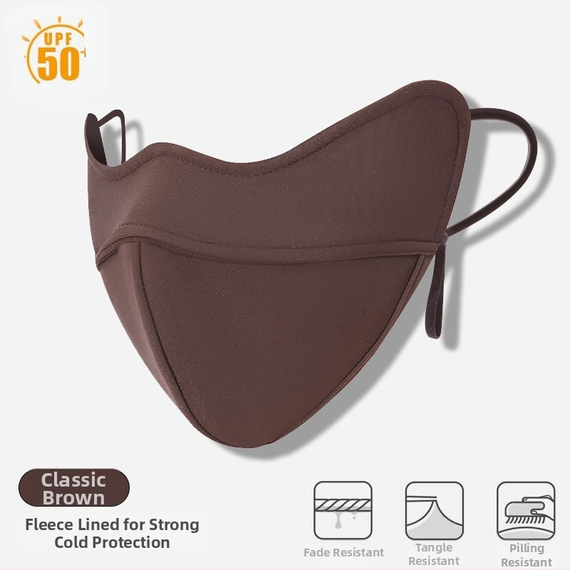 Žieminė kremzlės šilta kaukė, atspari šalčiui, akių kampučių apsauga, moteriška, grynos medvilnės, atspari vėjui, sustorinta, trimatė, 3D jojimo kaukė, skalbiama