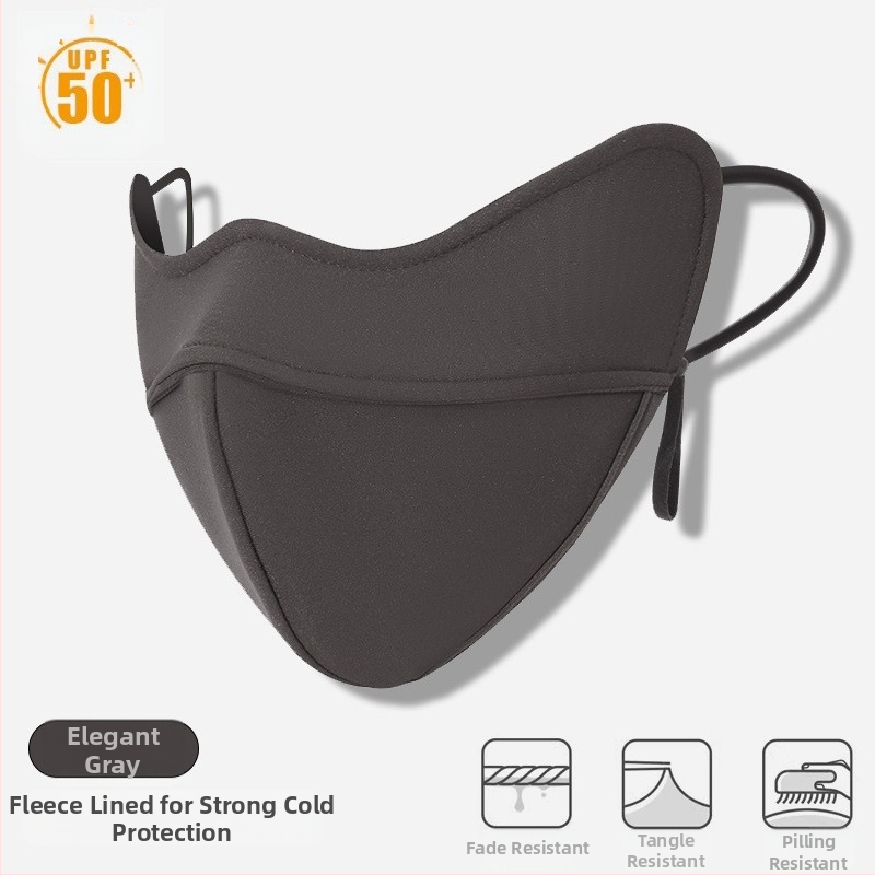 Žieminė kremzlės šilta kaukė, atspari šalčiui, akių kampučių apsauga, moteriška, grynos medvilnės, atspari vėjui, sustorinta, trimatė, 3D jojimo kaukė, skalbiama