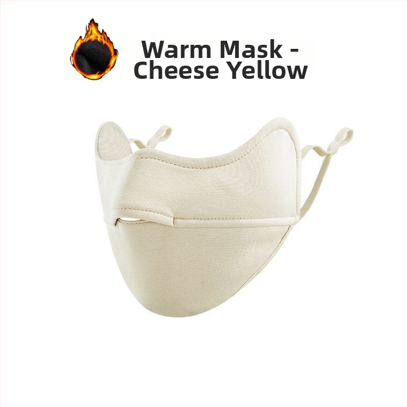 Žieminė kremzlės šilta kaukė, atspari šalčiui, akių kampučių apsauga, moteriška, grynos medvilnės, atspari vėjui, sustorinta, trimatė, 3D jojimo kaukė, skalbiama