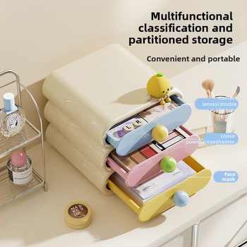 Kosmeetikatoodete hoiukarp koolihooaja alguseks, kodune luksuslik magamistoa lauaarvuti hoiukarp, kosmeetikatoodete hoiuriiul