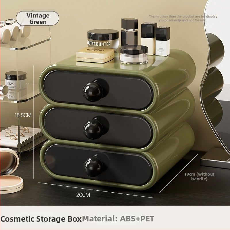 Kosmeetikatoodete hoiukarp koolihooaja alguseks, kodune luksuslik magamistoa lauaarvuti hoiukarp, kosmeetikatoodete hoiuriiul