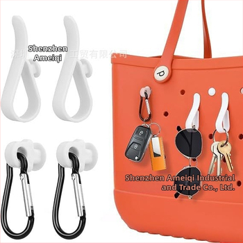 „Amazon“ populiarūs „Bog Accessories“ trijų dalių kabliukų komplektas su karabinu, grybo formos sagtimi, sagties skylute, krepšio aksesuarai, pakabukas