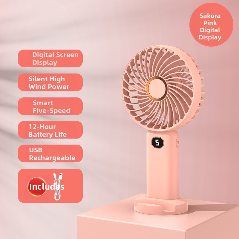 Riputatav kott vaigistamiseks USB-laadimisega väike ventilaator suvine kaasaskantav mini kaasaskantav pihuarvuti väike elektriline ventilaator