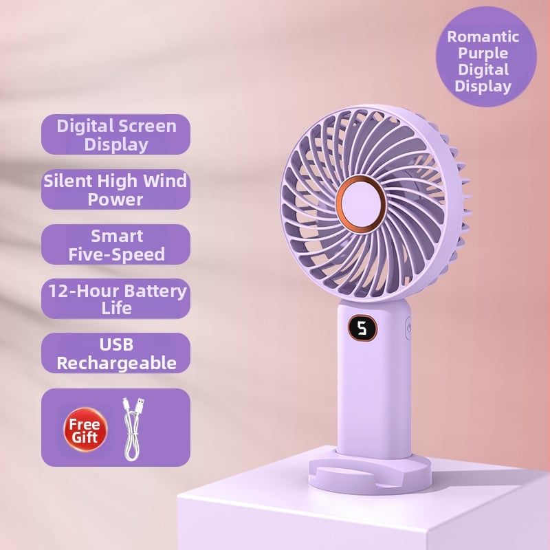 Riputatav kott vaigistamiseks USB-laadimisega väike ventilaator suvine kaasaskantav mini kaasaskantav pihuarvuti väike elektriline ventilaator