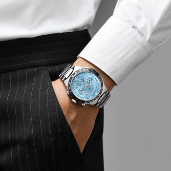 Ανδρικό ρολόι Reward με πολυλειτουργικό σπορ χαλαζία, αδιάβροχο, με λουράκι από ανοξείδωτο ατσάλι, τριών οπών, έξι ακίδων χρονισμού και τριφασικό λουράκι