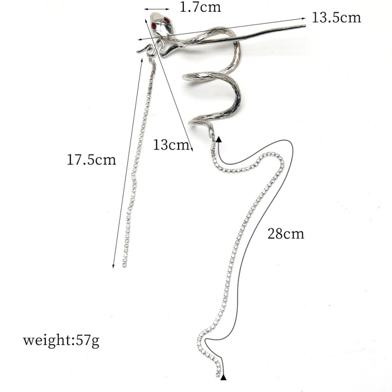Korėjietiškas gyvatės formos deimantinio kuto formos plaukų segtukas, prieinamas prabangus nišinis aukščiausios klasės arklio uodegos plaukų segtukas, nacionalinio stiliaus plaukų aksesuarai
