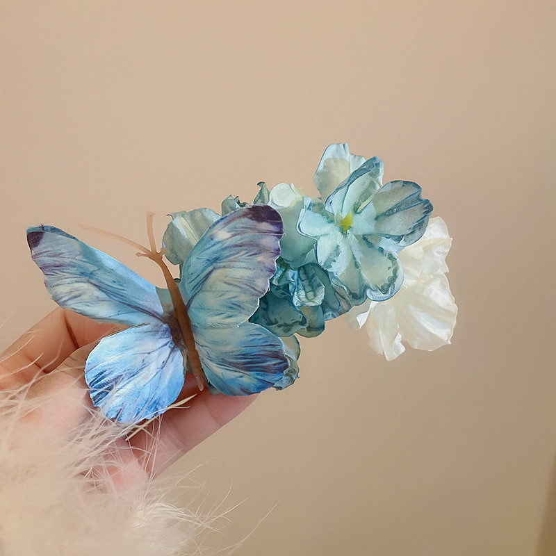 Blagdanski stil Jaje Cvijet Ostali obalni cvijet Košarica Slatka djevojačka šiške Ukosnica sa strane Boemski modni dodaci za kosu