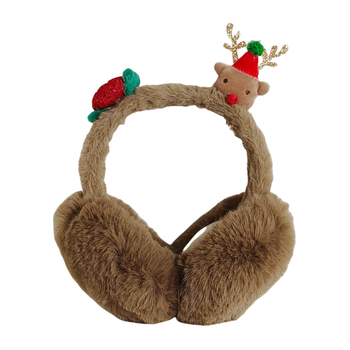 Žiemos nauji kalėdiniai briedžių sulankstomi ausų perkeliami ausys, sutirštinti šilti pliušiniai ausų maišeliai, mieli studentų šalčiui atsparūs ausų uždangalai moterims