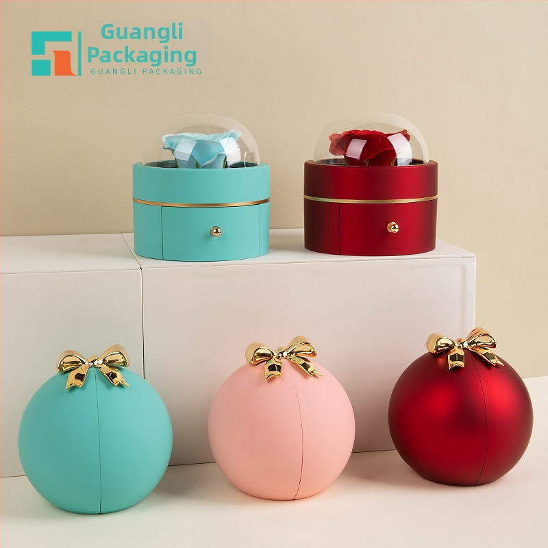 Tarpvalstybinė karšto sferinio lanko magnetinė papuošalų gėlių dėžutė Tanabata Valentino dienos pasiūlymo žiedų dėžutė karolių papuošalų dėžutė