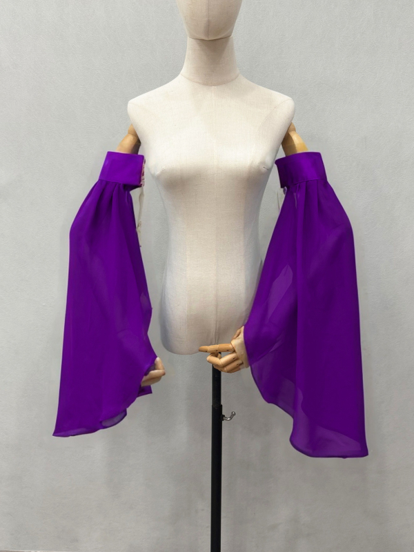 Pruudi šifoonist päikesekaitsega dekoratiivsed varrukad, lihtsad käsivarrukad, Cos Euroopa ja Ameerika pulmakaunistamise aksessuaarid V219