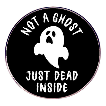 Helovinas nėra vaiduoklis miręs vidinė sagė vaiduoklio segtuko ženklelis metalo lydinio ženklelio priedai