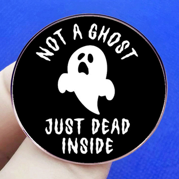 Helovinas nėra vaiduoklis miręs vidinė sagė vaiduoklio segtuko ženklelis metalo lydinio ženklelio priedai