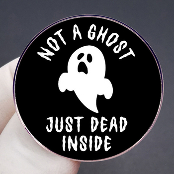 Helovinas nėra vaiduoklis miręs vidinė sagė vaiduoklio segtuko ženklelis metalo lydinio ženklelio priedai