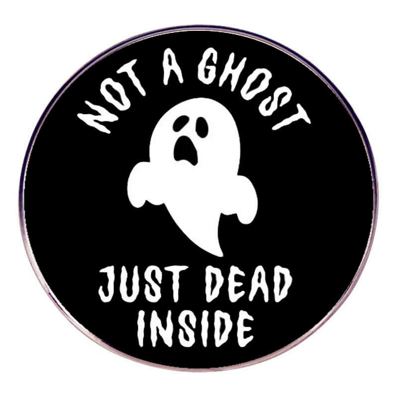 Helovinas nėra vaiduoklis miręs vidinė sagė vaiduoklio segtuko ženklelis metalo lydinio ženklelio priedai