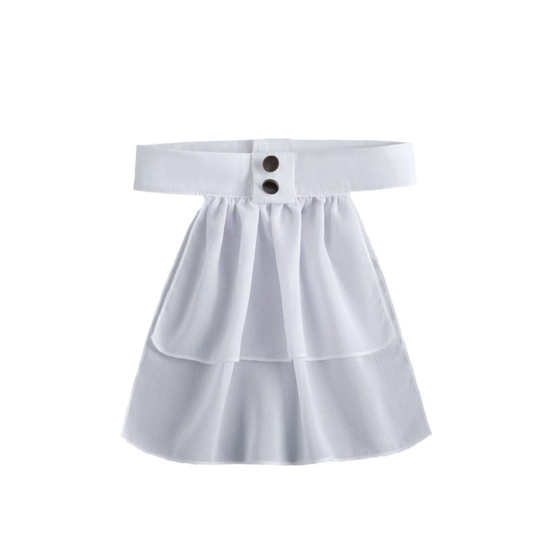 Prekogranična europska retro košulja od tkanine, tanki šal s vratom, palača, leptir-mašna, dvostruki sloj, prozračni šal za proljeće i jesen, prerušiti se