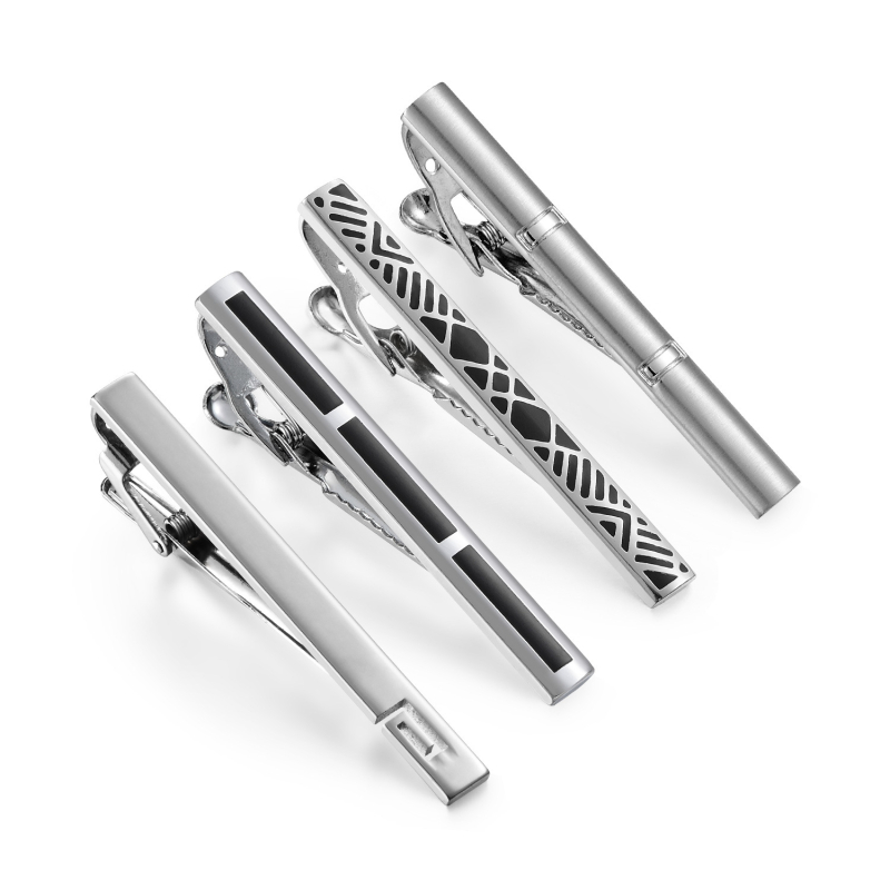 Dai Li meeste hõbedane lipsuklamber ülikonna ärilise piduliku ülikonna lipsuklamber must lihtne lipsuklamber Amazoni kiire allahindlus