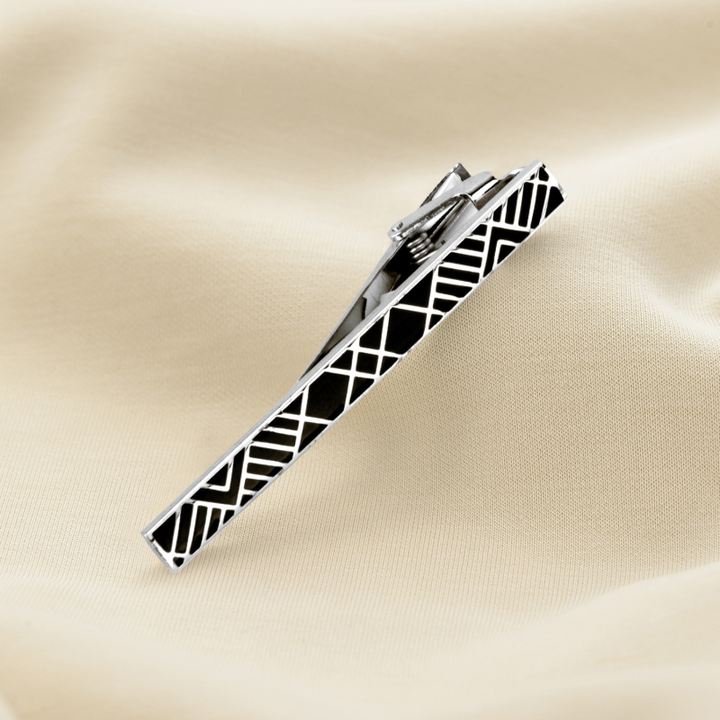 Dai Li meeste hõbedane lipsuklamber ülikonna ärilise piduliku ülikonna lipsuklamber must lihtne lipsuklamber Amazoni kiire allahindlus