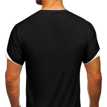 Ευρωπαϊκό και Αμερικανικό Amazon Εξωτερικού Εμπορίου Καλοκαιρινό Casual Ανδρικό T-shirt με Στρογγυλή Λαιμόκοψη και Στάμπα Γάτας με Ίσια Μαλλιά