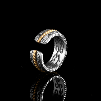 Ανθρώπινο Ασημένιο Ταϊλανδέζικο Ασημένιο Κοσμήματα Seiko Χειροποίητα Κοσμήματα S925 από Ασήμι Εξατομικευμένα Μοντέρνα Ανδρικά Δαχτυλίδια Ανοιχτό Δαχτυλίδι Παλιό