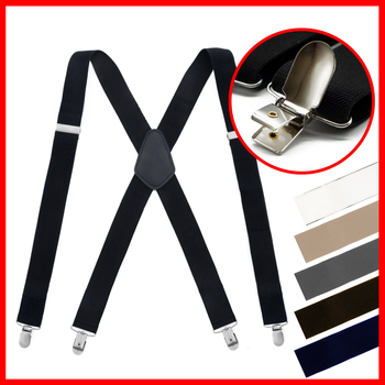 Meeste X-kujulised ülikonnarihmad täiskasvanutele. Moodsad 4-klambriga ristsukad. Tehase hulgimüük.