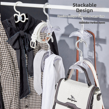 Περιστρεφόμενο γάντζο τσάντας Πολυλειτουργική θήκη τσαντών Ντουλάπα Κρεμαστό κασκόλ Γραβάτα Σακίδιο πλάτης Ράφι αποθήκευσης καπέλων Αρχική τεχνούργημα