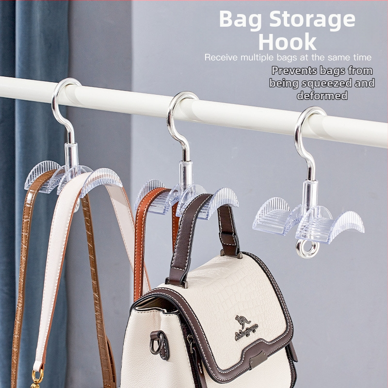 Forgó táskaakasztó, többfunkciós táskatartó, ruhásszekrény, függő nyakkendő, sál, hátizsák, kalaptároló állvány, otthoni műtárgy
