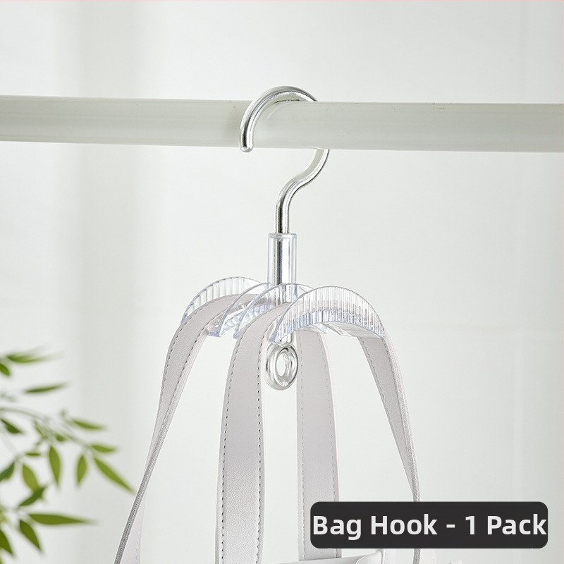 Forgó táskaakasztó, többfunkciós táskatartó, ruhásszekrény, függő nyakkendő, sál, hátizsák, kalaptároló állvány, otthoni műtárgy