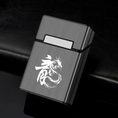 20 tk sigaretiümbrist, meeste pehmest ja kõvast alumiiniumisulamist plastist, üliõhuke, rõhuvastane, higistamisvastane kaasaskantav kott, loominguline isiksus