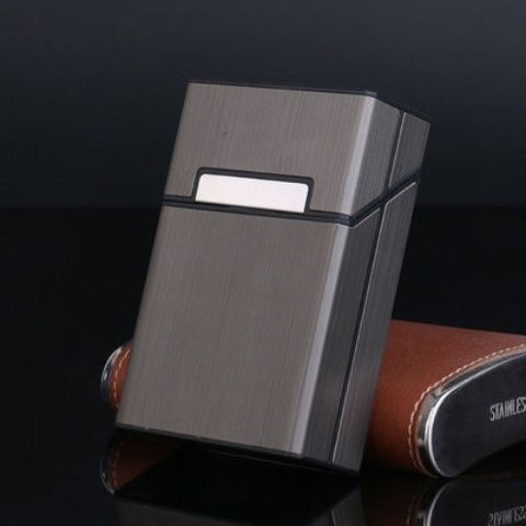 20 tk sigaretiümbrist, meeste pehmest ja kõvast alumiiniumisulamist plastist, üliõhuke, rõhuvastane, higistamisvastane kaasaskantav kott, loominguline isiksus