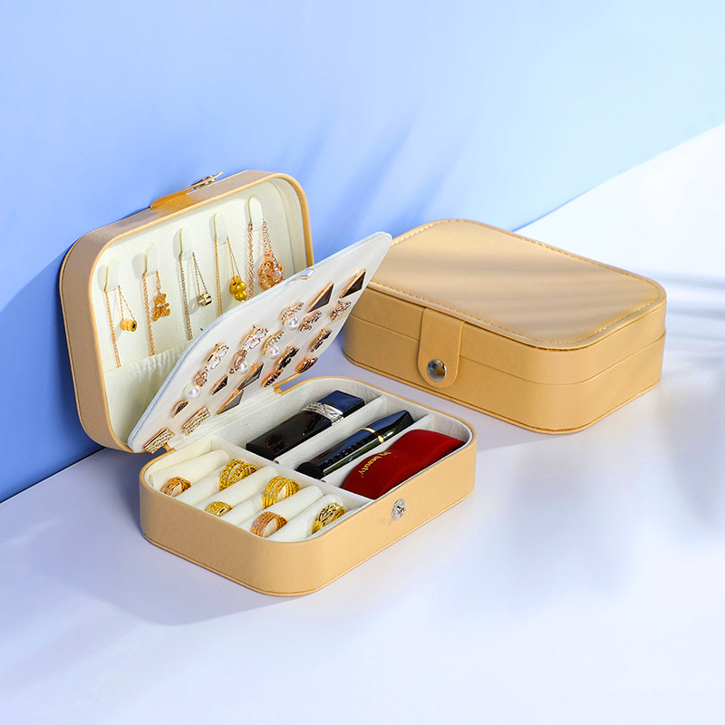 Koreai stílusú Amazon ékszertároló doboz gyűrű fülbevalók európai ékszertároló doboz nagykereskedelmi kétrétegű tároló ékszerdoboz