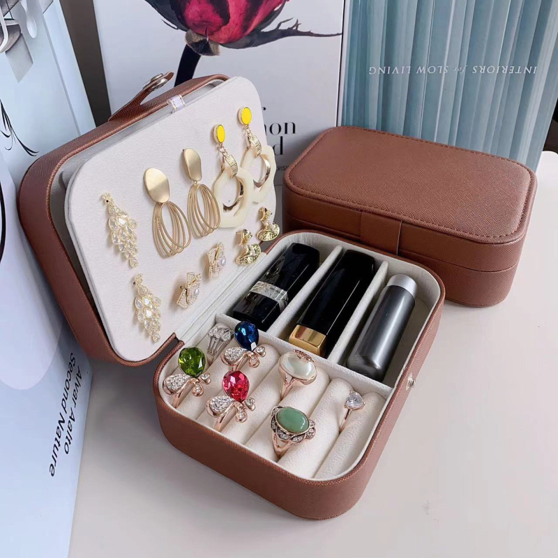 Koreai stílusú Amazon ékszertároló doboz gyűrű fülbevalók európai ékszertároló doboz nagykereskedelmi kétrétegű tároló ékszerdoboz