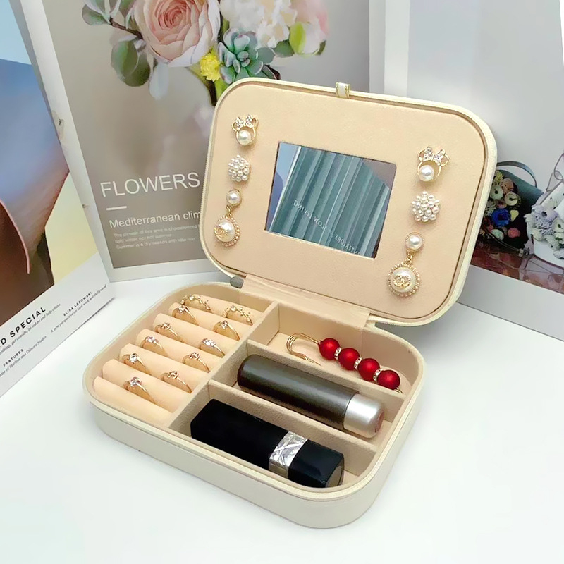 Koreai stílusú Amazon ékszertároló doboz gyűrű fülbevalók európai ékszertároló doboz nagykereskedelmi kétrétegű tároló ékszerdoboz