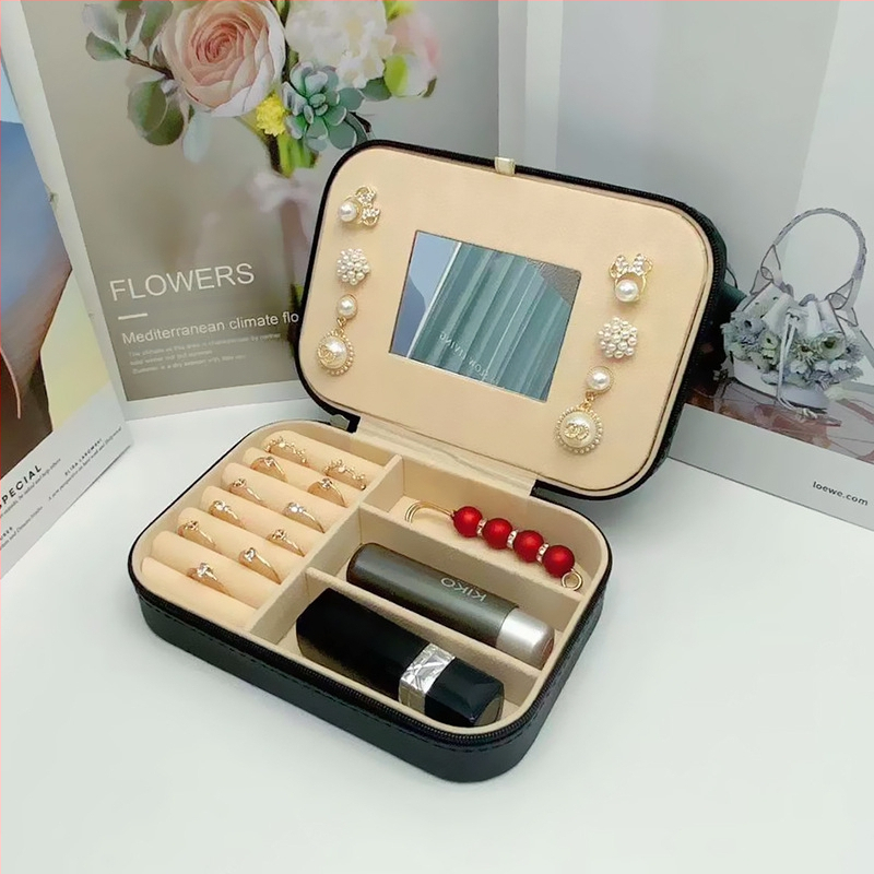 Koreai stílusú Amazon ékszertároló doboz gyűrű fülbevalók európai ékszertároló doboz nagykereskedelmi kétrétegű tároló ékszerdoboz