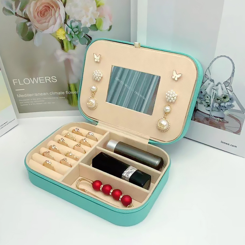 Koreai stílusú Amazon ékszertároló doboz gyűrű fülbevalók európai ékszertároló doboz nagykereskedelmi kétrétegű tároló ékszerdoboz