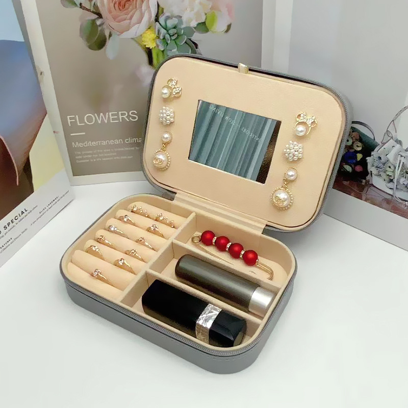 Koreai stílusú Amazon ékszertároló doboz gyűrű fülbevalók európai ékszertároló doboz nagykereskedelmi kétrétegű tároló ékszerdoboz