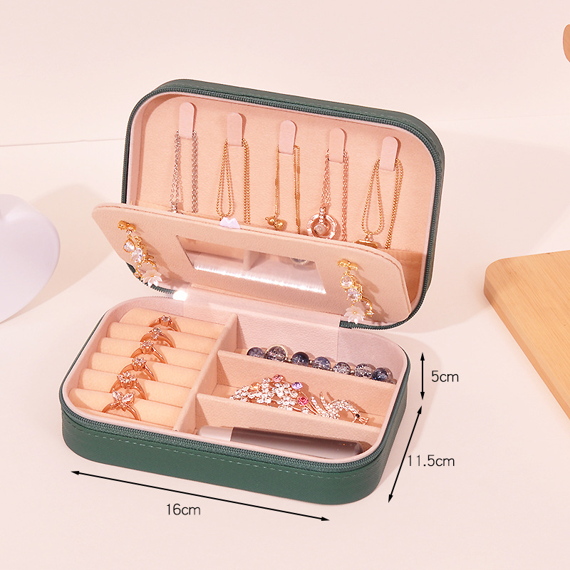 Koreai stílusú Amazon ékszertároló doboz gyűrű fülbevalók európai ékszertároló doboz nagykereskedelmi kétrétegű tároló ékszerdoboz