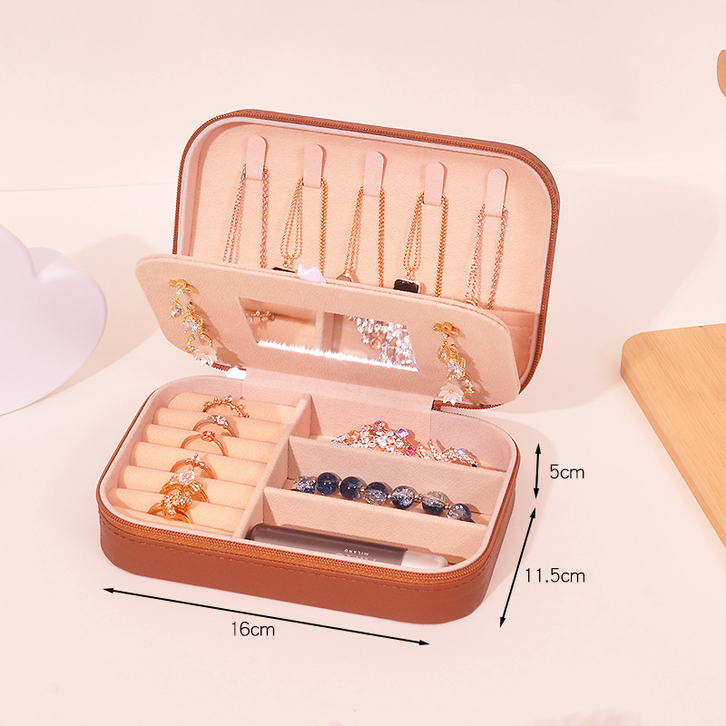 Koreai stílusú Amazon ékszertároló doboz gyűrű fülbevalók európai ékszertároló doboz nagykereskedelmi kétrétegű tároló ékszerdoboz