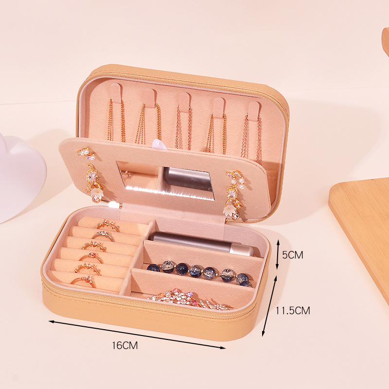 Koreai stílusú Amazon ékszertároló doboz gyűrű fülbevalók európai ékszertároló doboz nagykereskedelmi kétrétegű tároló ékszerdoboz