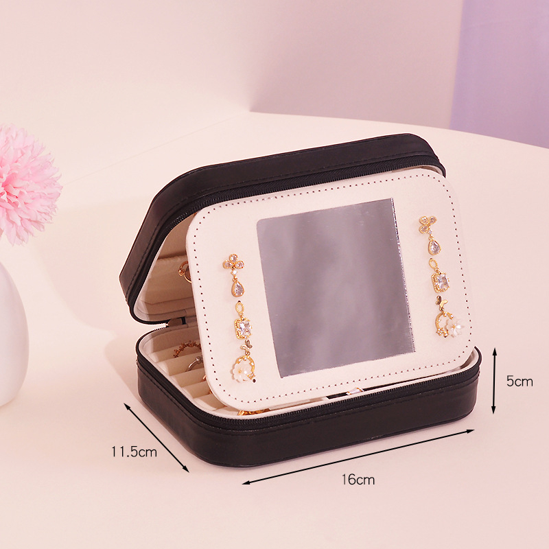 Koreai stílusú Amazon ékszertároló doboz gyűrű fülbevalók európai ékszertároló doboz nagykereskedelmi kétrétegű tároló ékszerdoboz