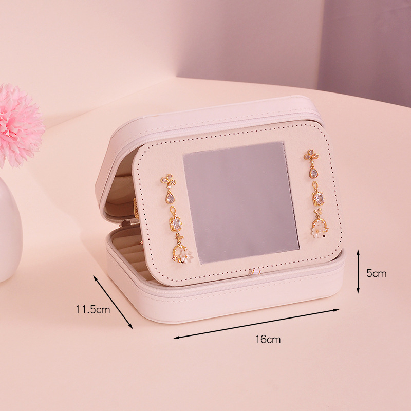 Koreai stílusú Amazon ékszertároló doboz gyűrű fülbevalók európai ékszertároló doboz nagykereskedelmi kétrétegű tároló ékszerdoboz